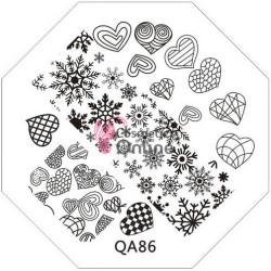 Matrita de unghii metalica hexagonala 6cm QA86